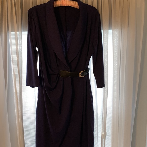 Knee length dress, Navy Blue, Size L…. - Picture 2 of 10